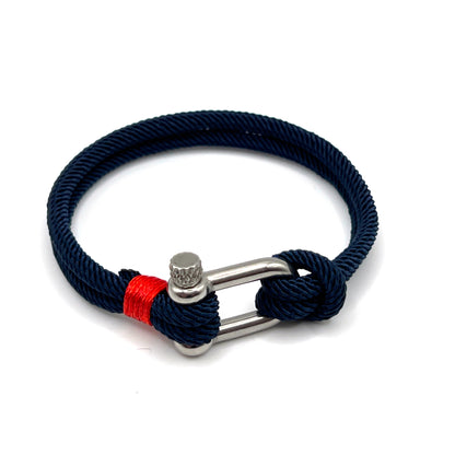 Stainless Steel Nautical Sailing Rope Shackle Bracelet